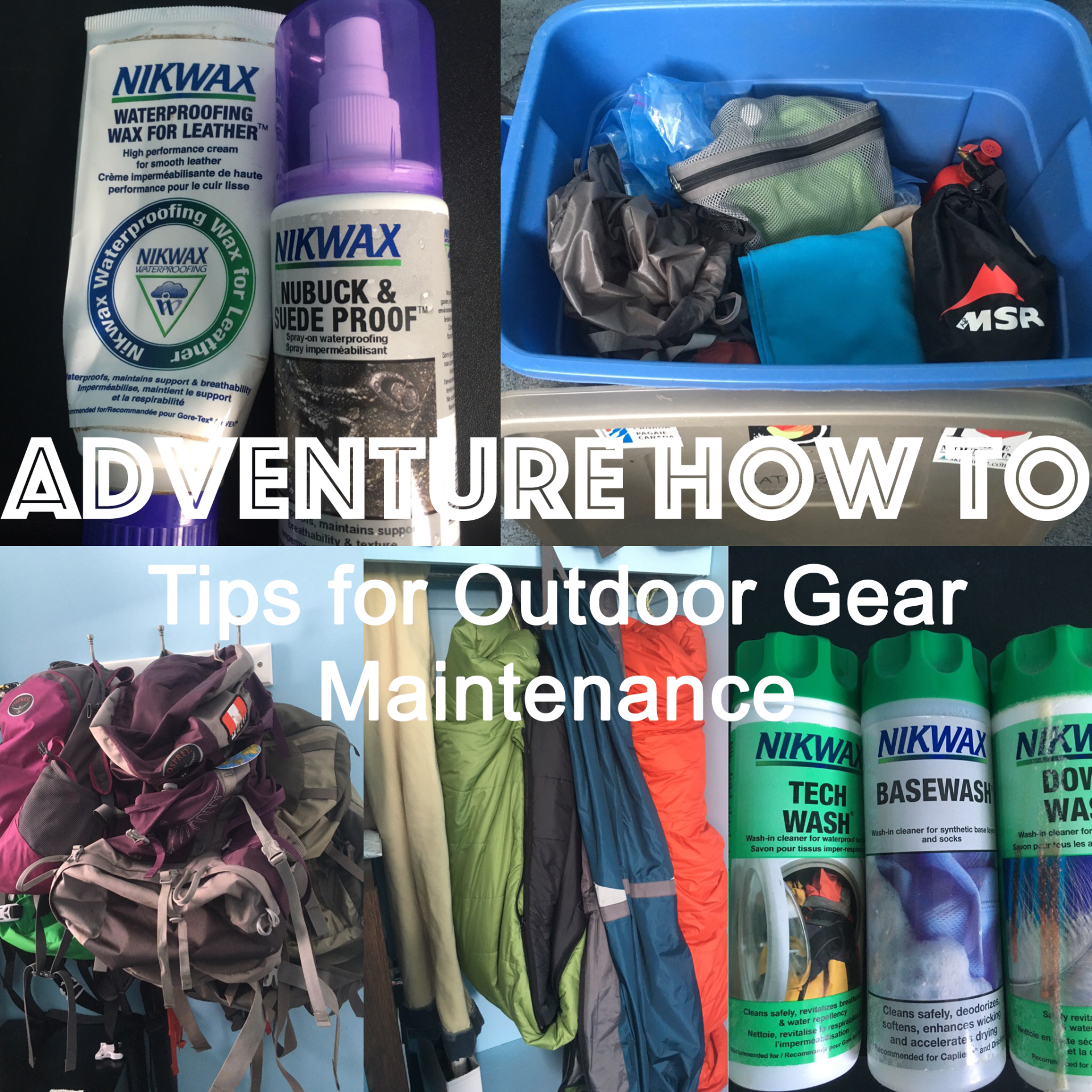 How to Clean Your Outdoor Gear - Tales of a Mountain Mama