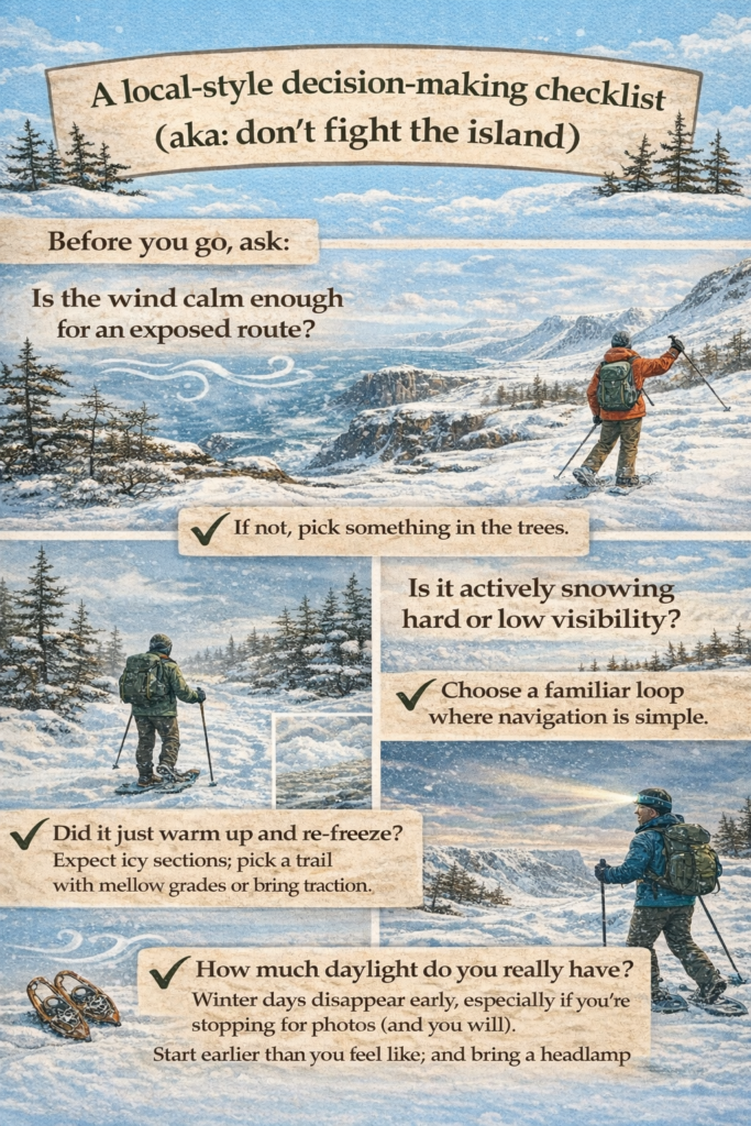 A local-style decision-making checklist
